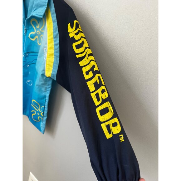 Nickelodeon Spongebob Kids Jacket 8/10 Blue Polyester Long Sleeve Zip-Up - Picture 8 of 13